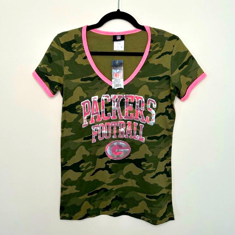 NFL Women's Green Bay Packers Camo Tee- Small - NWT 🆕